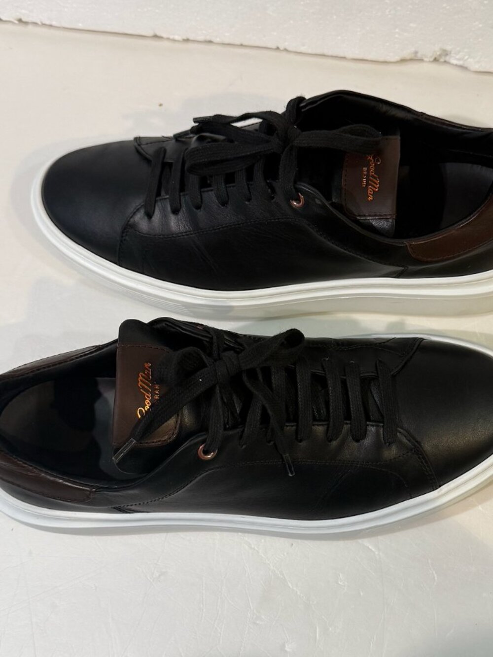 Good Man Brand Legend London Black Dark Vachetta Edge Italy Sneakers Men's 10.5